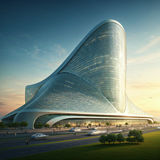 Techo International Airport KTI Phnom Penh futuristic glass facade