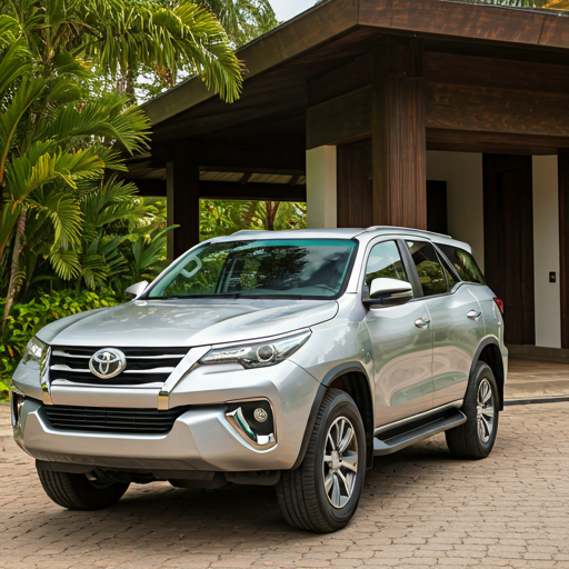 Toyota Fortuner SUV for private transfers in Cambodia