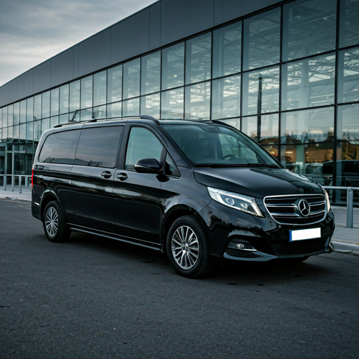 VIP minivan interior with leather seats for Cambodia private tour