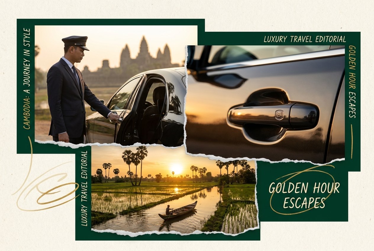 Cambodia Private Car Services — multilingual professional chauffeur welcoming travelers